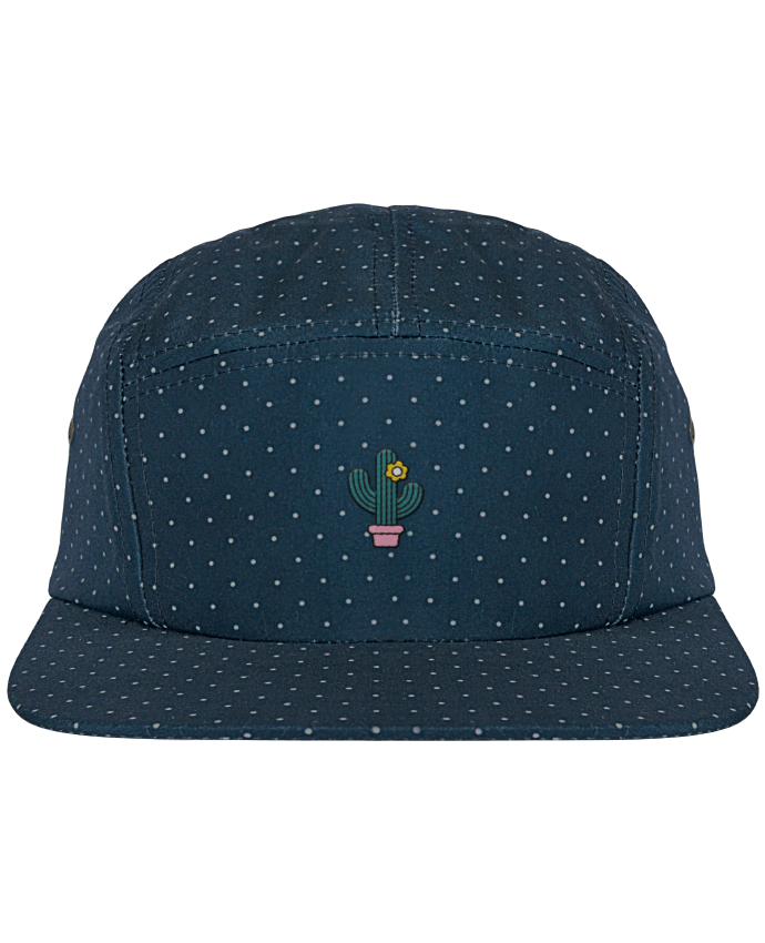 5 Panel Cap dot pattern Cactus by tunetoo