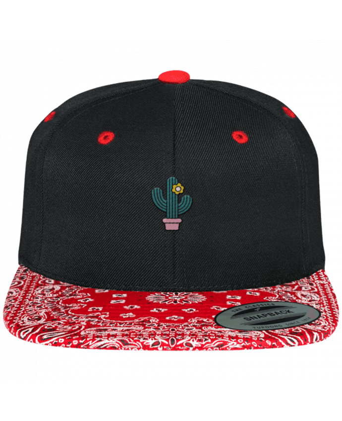 Casquette Snapback à imprimé brodé Cactus par tunetoo