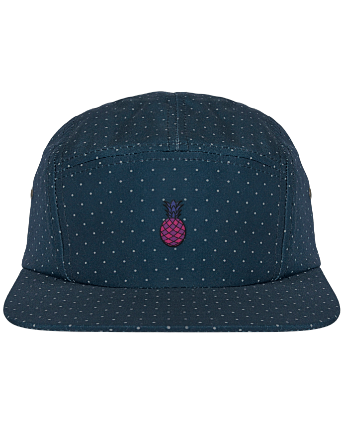 5 Panel Cap dot pattern Ananas violet by tunetoo