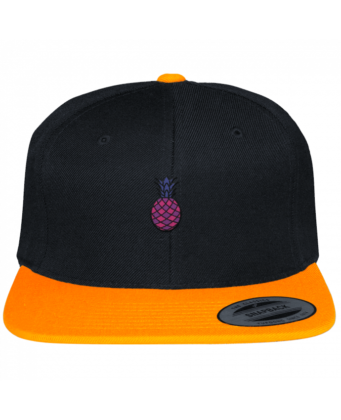 Snapback cap two-one varsity Ananas violet by tunetoo