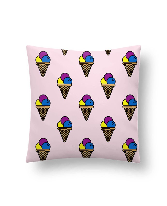Cushion synthetic soft 45 x 45 cm Ice cream by tunetoo