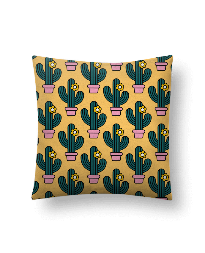 Cushion suede touch 45 x 45 cm Cactus by tunetoo