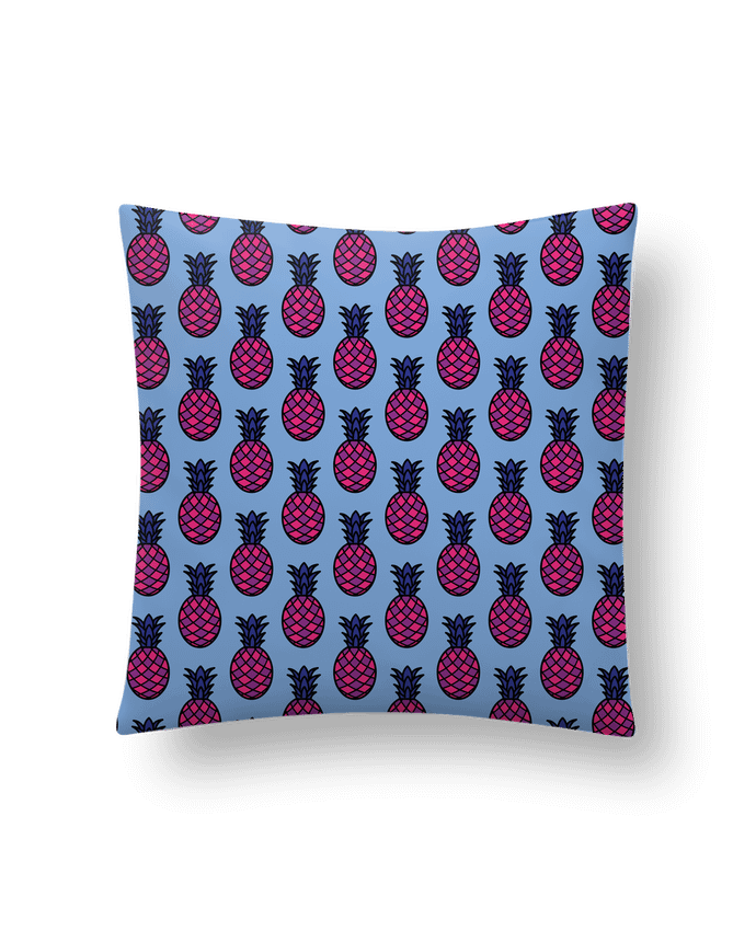 Cushion synthetic soft 45 x 45 cm Ananas violet by tunetoo
