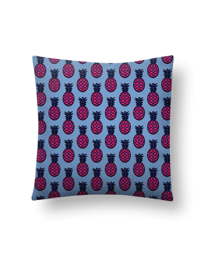 Cushion suede touch 45 x 45 cm Ananas violet by tunetoo