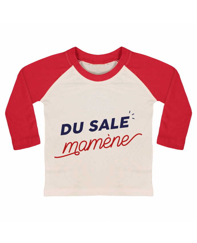 Camiseta Bebé Béisbol Manga Larga du sale mamène by Ruuud por Ruuud
