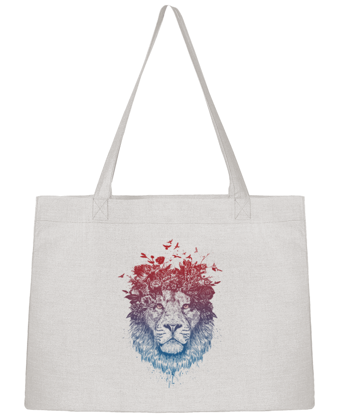 Sac Shopping Floral lion III par Balàzs Solti