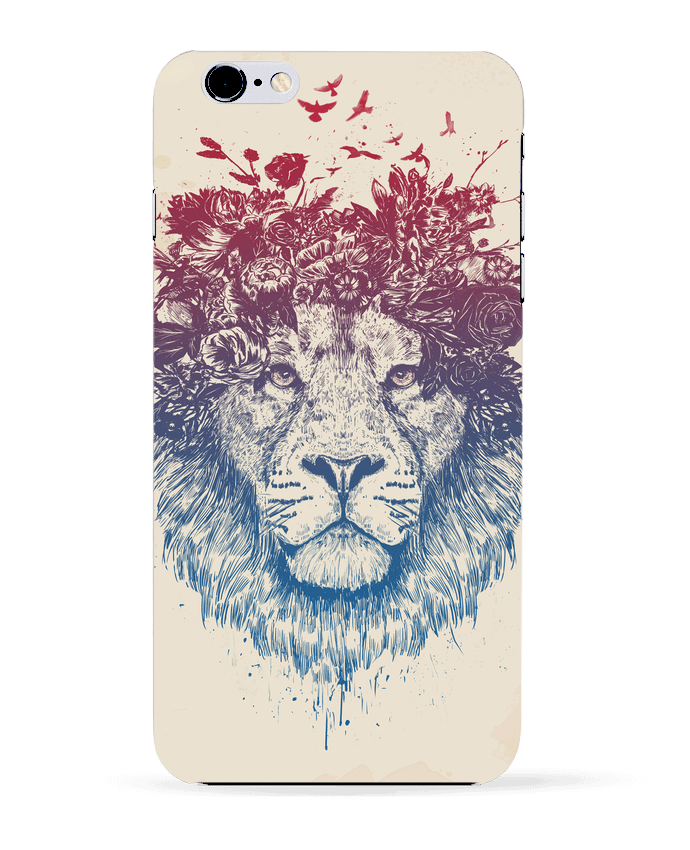  COQUE Iphone 6+ | Floral lion III de Balàzs Solti
