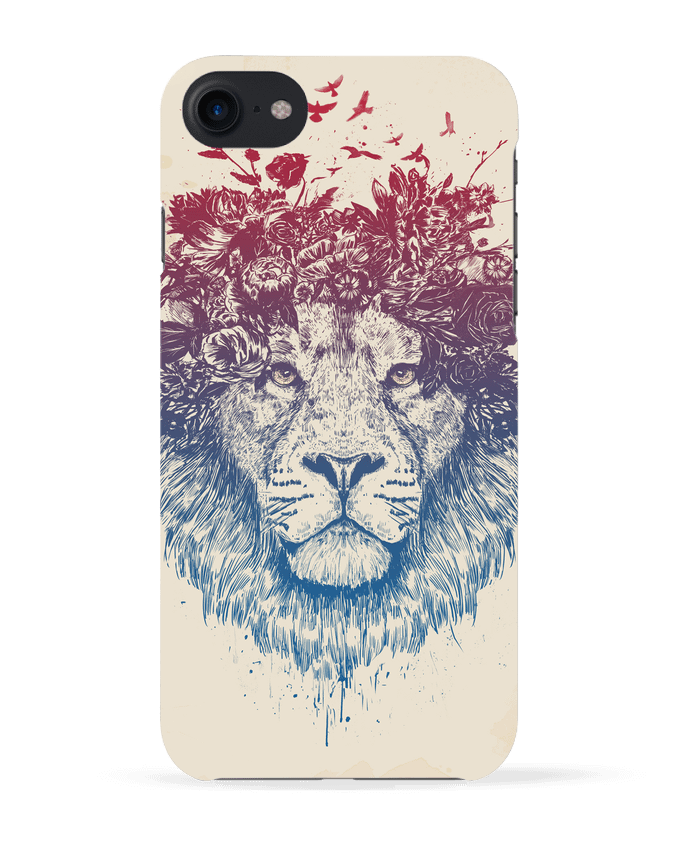 Case 3D iPhone 7 Floral lion III de Balàzs Solti