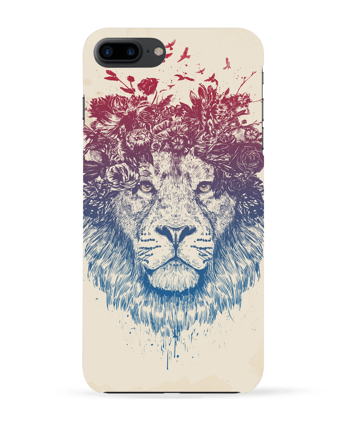 Case 3D iPhone 7+ Floral lion III by Balàzs Solti