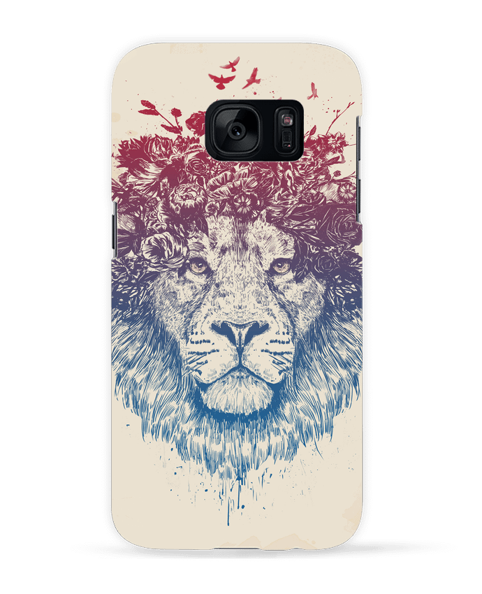 Coque 3D Samsung Galaxy S7  Floral lion III par Balàzs Solti
