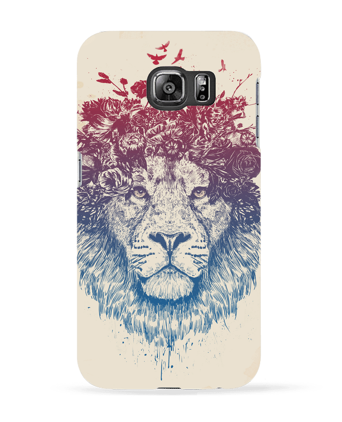 Carcasa Samsung Galaxy S6 Floral lion III - Balàzs Solti