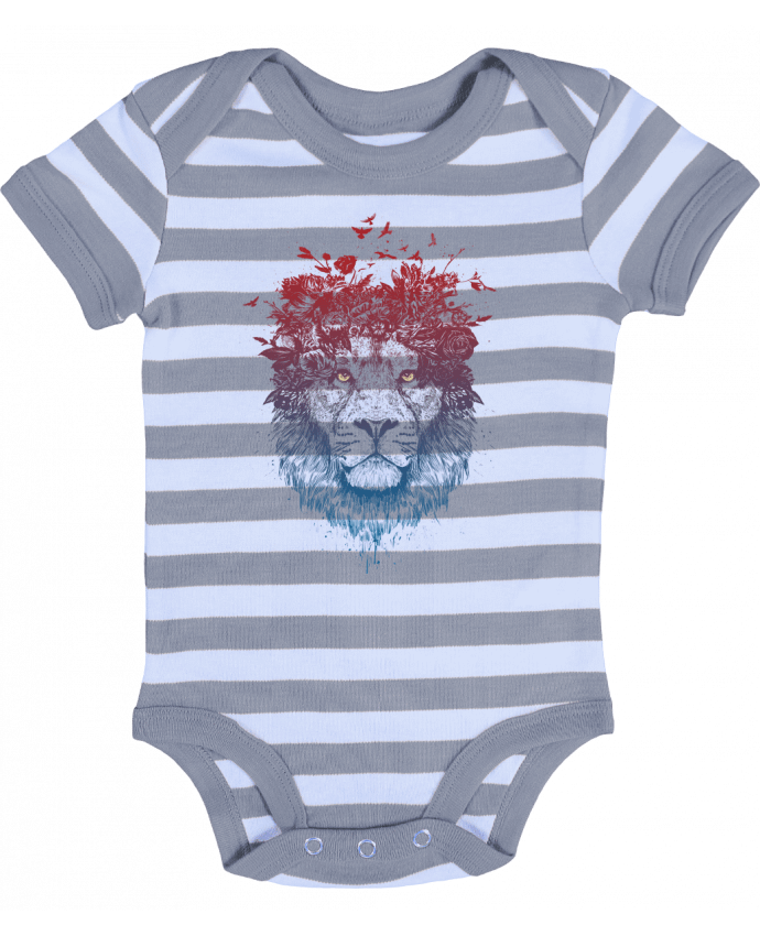 Baby Body striped Floral lion III - Balàzs Solti