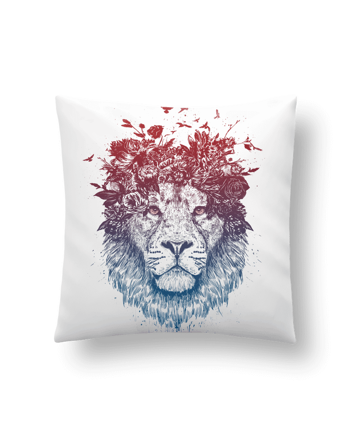 Coussin Floral lion III par Balàzs Solti