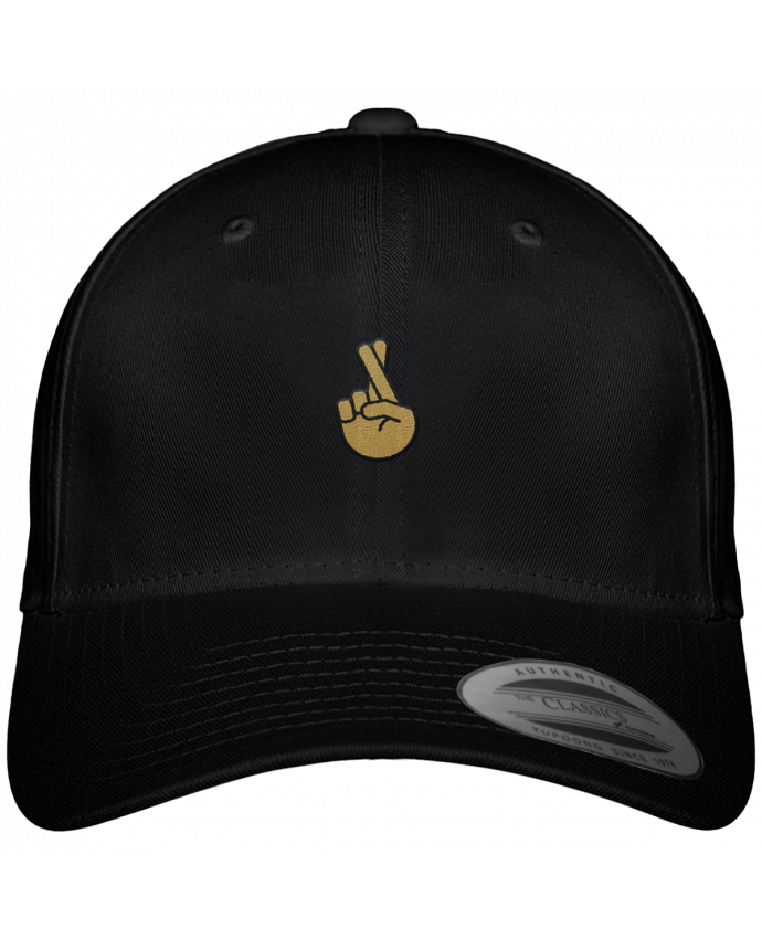 Casquette brodée Doigts croisés yellow par tunetoo