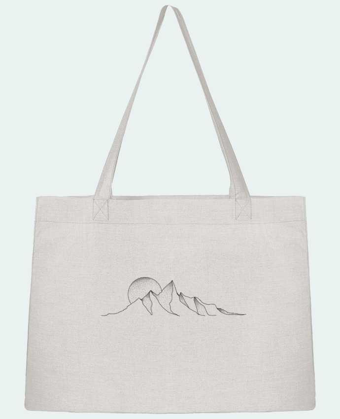 Shopping tote bag Stanley Stella mountain draw by /wait-design