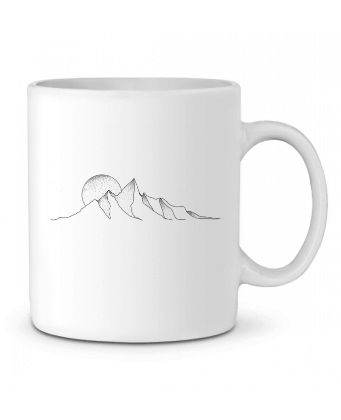 Ceramic Mug mountain draw by /wait-design
