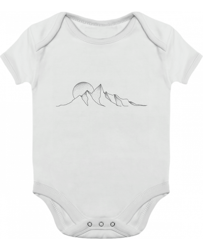 Body bébé manches contrastées mountain draw par /wait-design