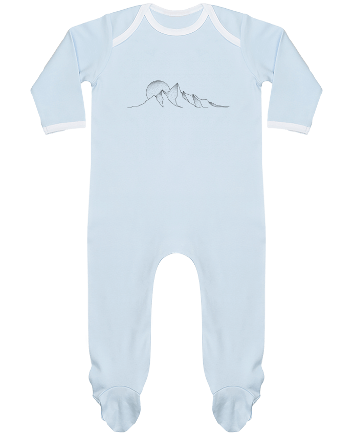 Pijama Bebé Manga Larga Contraste mountain draw por /wait-design