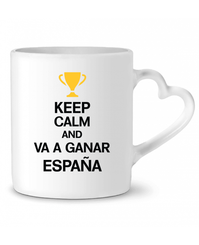 Mug Heart Keep calm and va a ganar by tunetoo