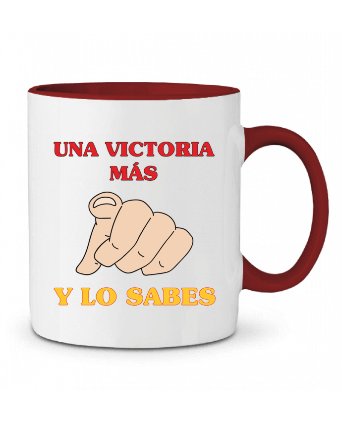 Mug bicolore Una victoria más y lo sabes tunetoo