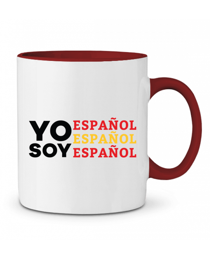 Mug bicolore Yo soy español español español tunetoo
