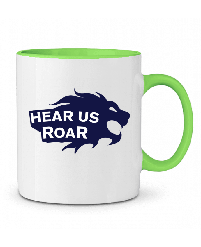 Two-tone Ceramic Mug Hear us Roar tunetoo