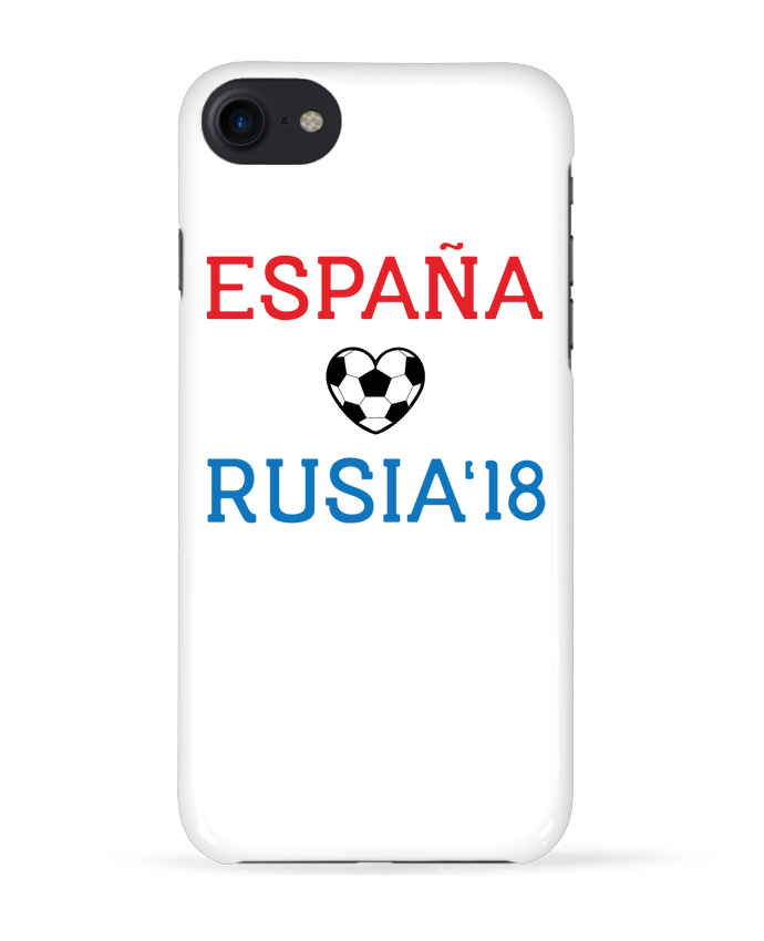 Case 3D iPhone 7 España Rusia 2018 de tunetoo