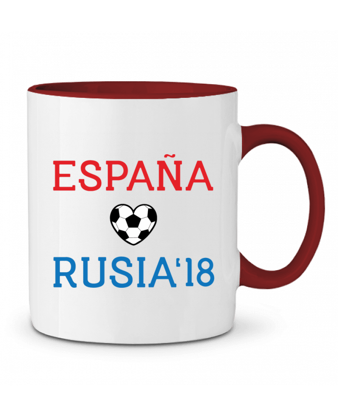 Taza Cerámica Bicolor España Rusia 2018 tunetoo