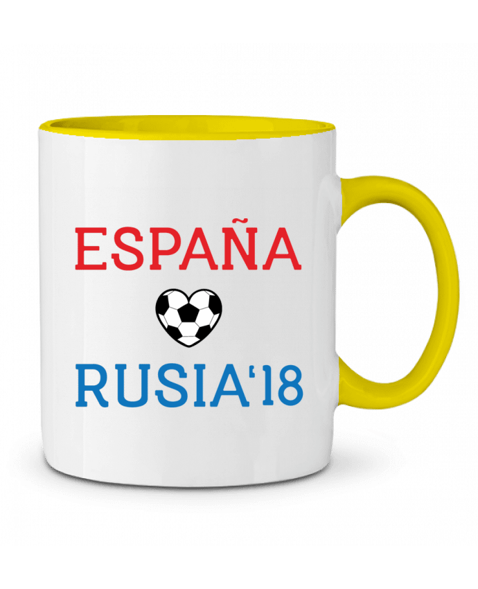 Taza Cerámica Bicolor España Rusia 2018 tunetoo