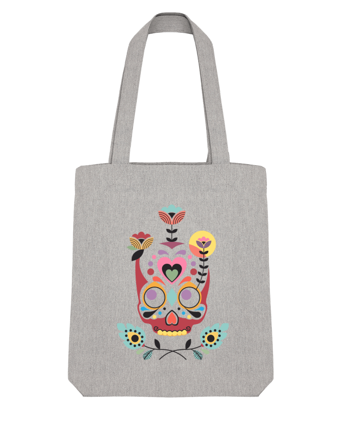 Tote Bag Stanley Stella Calavera fleurie par Tête Au Carré 