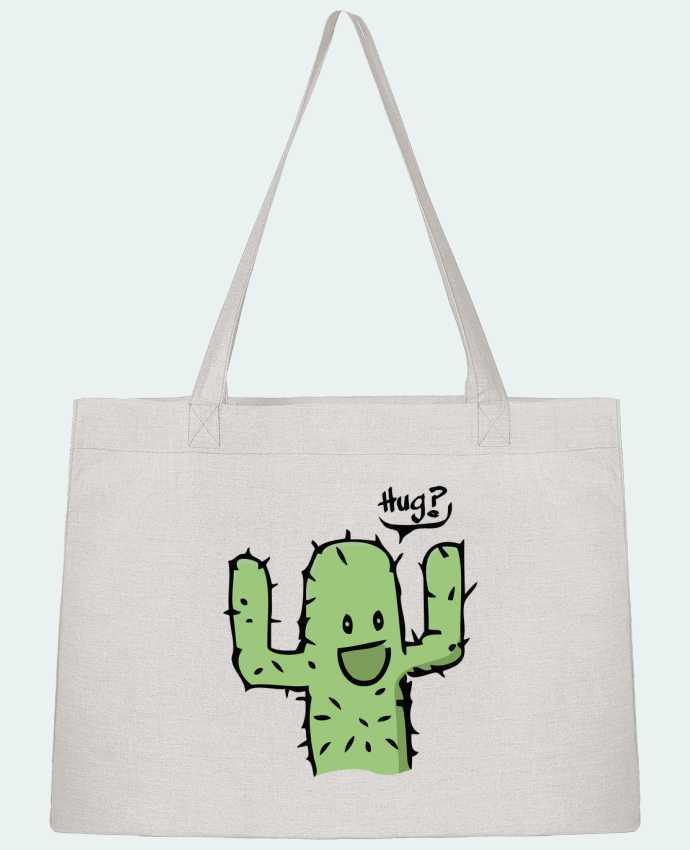 Shopping tote bag Stanley Stella cactus calin gratuit by Tête Au Carré