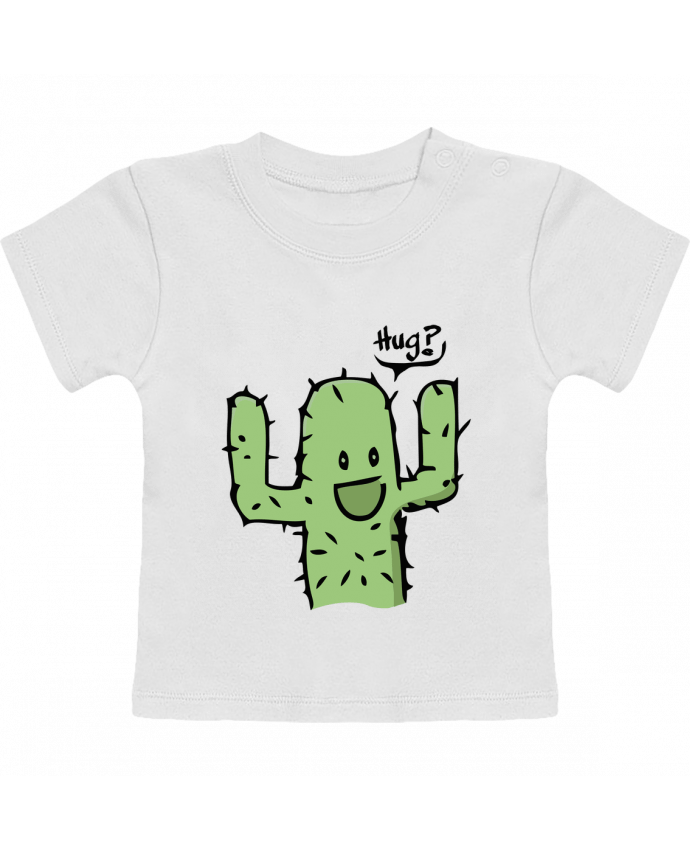 T-shirt bébé cactus calin gratuit manches courtes du designer Tête Au Carré