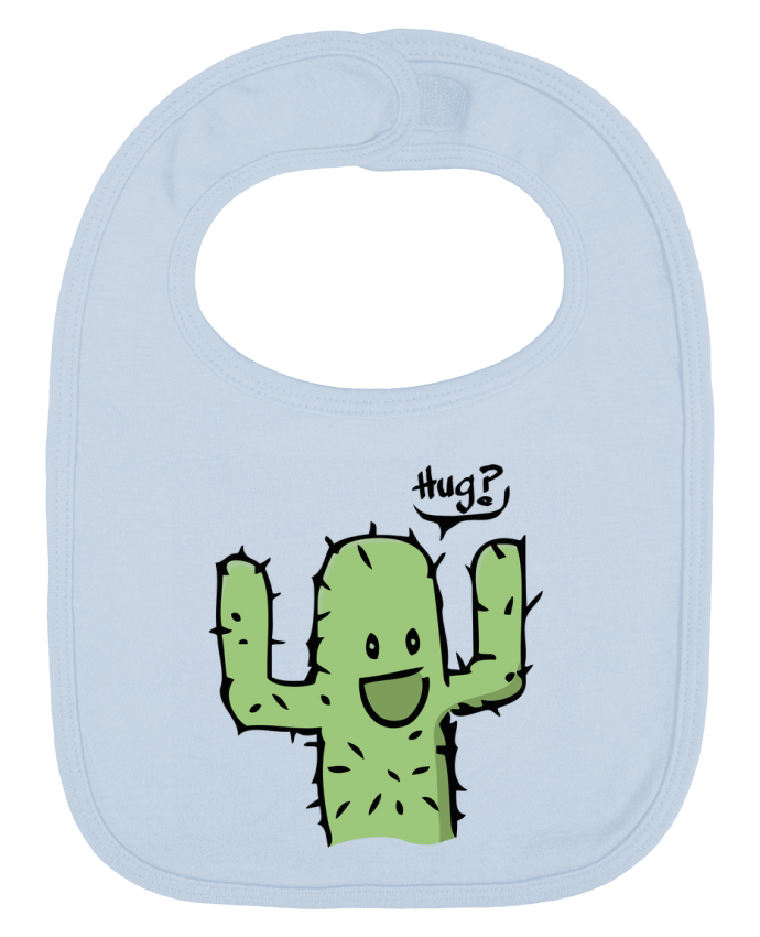 Bavoir bébé uni cactus calin gratuit par Tête Au Carré