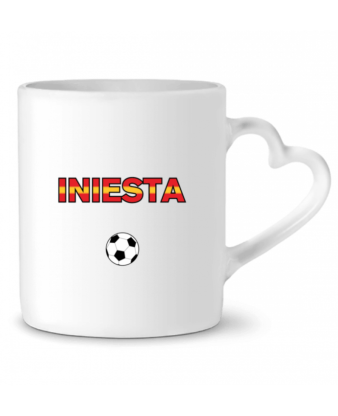 Mug coeur Iniesta par tunetoo