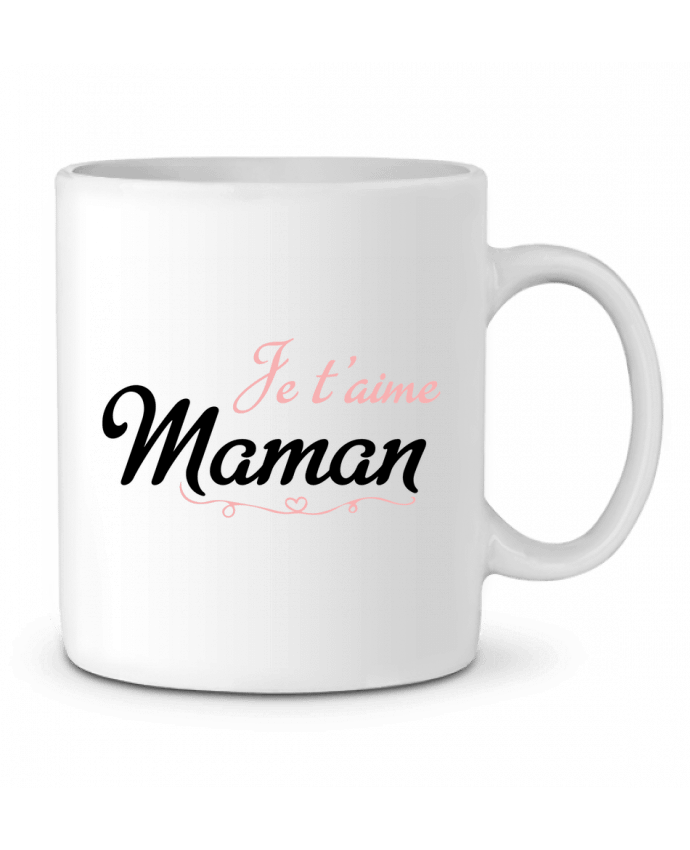 Ceramic Mug Je t'aime Maman by tunetoo