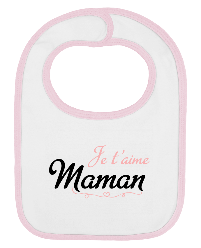 Bavoir bébé uni Je t'aime Maman par tunetoo