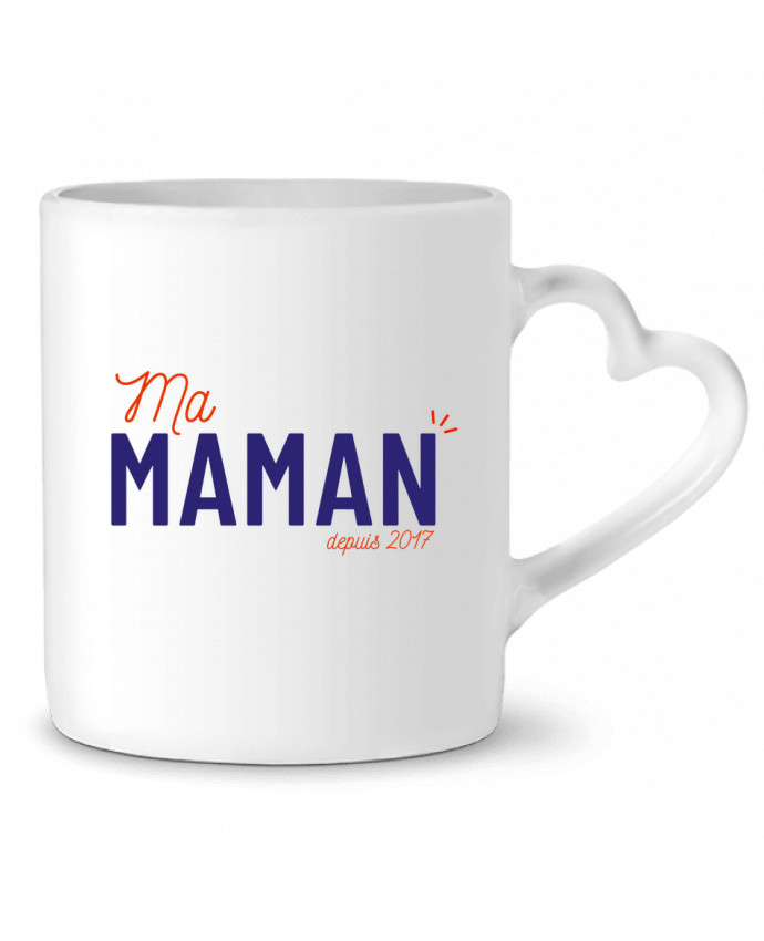 Mug coeur Ma maman depuis 2017 par arsen