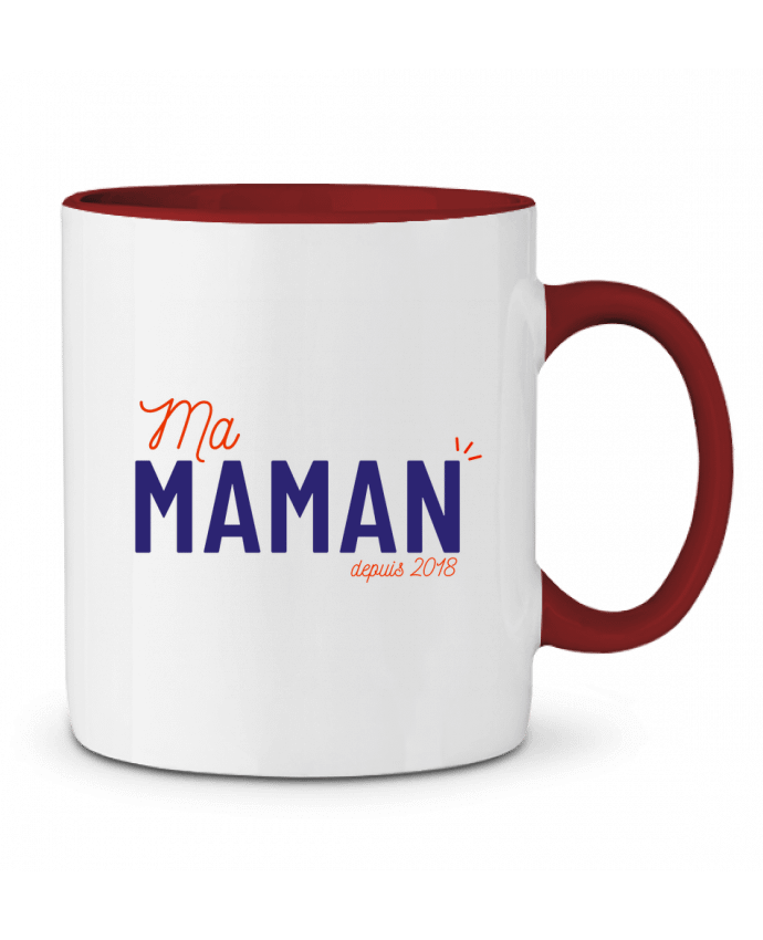 Mug bicolore Ma maman depuis 2018 arsen