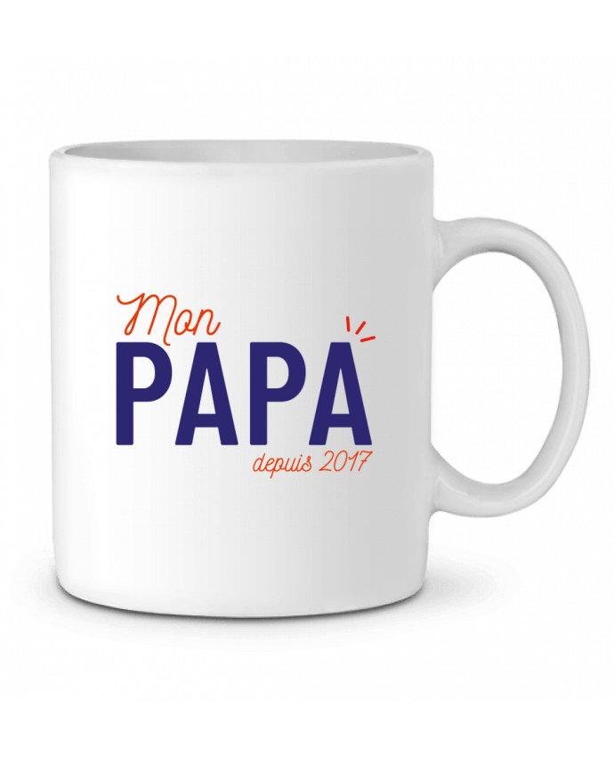 Ceramic Mug Mon papa depuis 2017 by arsen