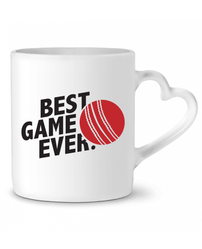 Mug coeur BEST GAME EVER Cricket par tunetoo