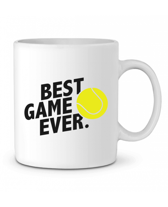Ceramic Mug BEST GAME EVER Tennis by tunetoo