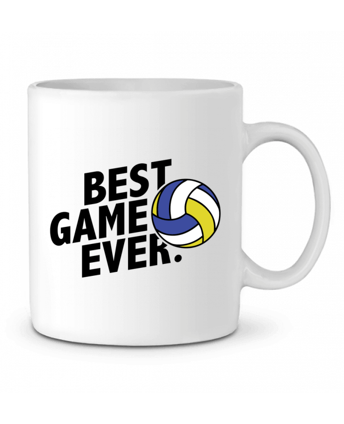 Ceramic Mug BEST GAME EVER Volley by tunetoo