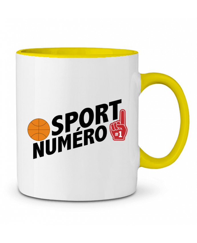 Taza Cerámica Bicolor Sport numéro 1 Basket tunetoo