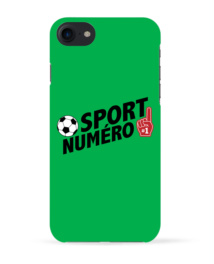 Case 3D iPhone 7 Sport numéro 1 Football de tunetoo