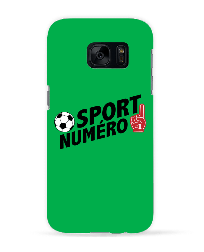 Case 3D Samsung Galaxy S7 Sport numéro 1 Football by tunetoo