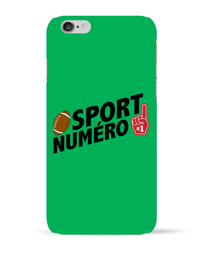 Case 3D iPhone 6 Sport numéro 1 Rugby by tunetoo