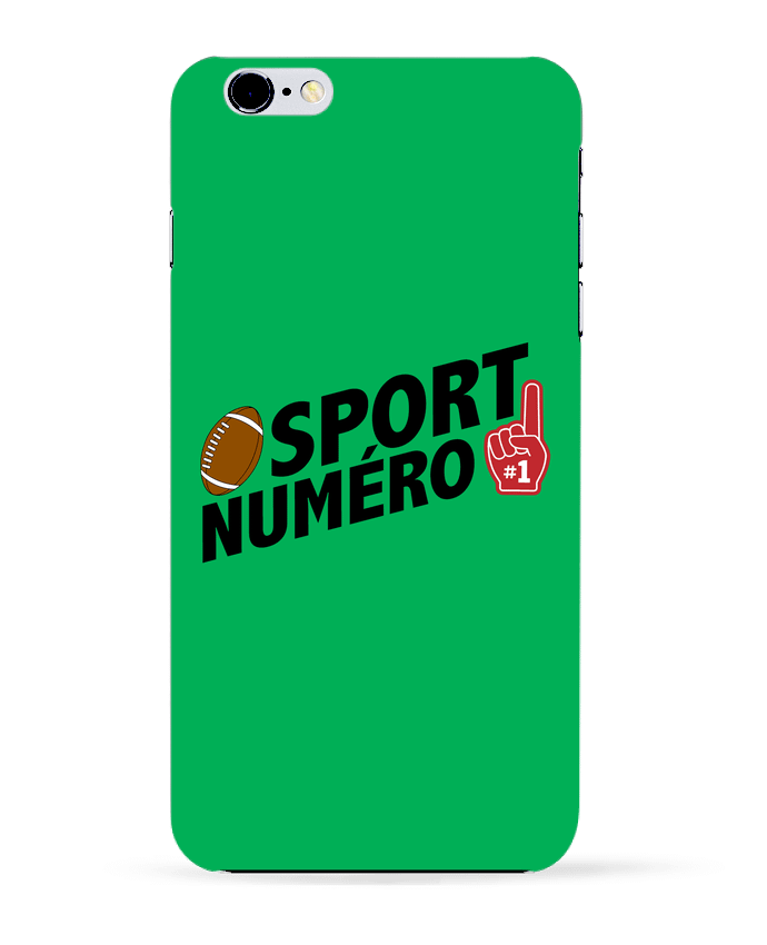 Case 3D iPhone 6+ Sport numéro 1 Rugby de tunetoo