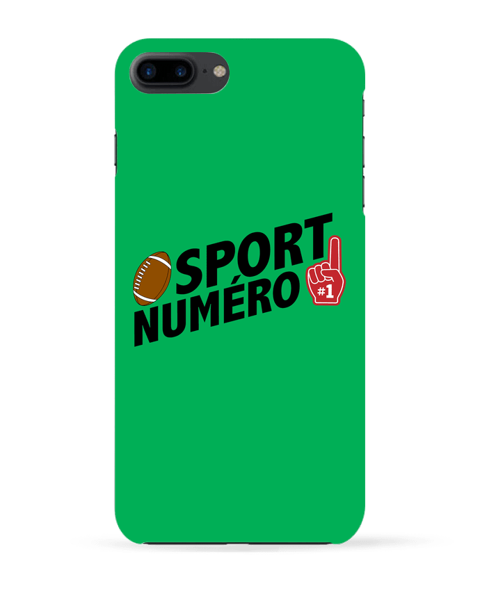 Case 3D iPhone 7+ Sport numéro 1 Rugby by tunetoo