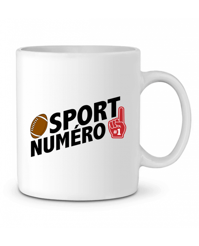 Ceramic Mug Sport numéro 1 Rugby by tunetoo