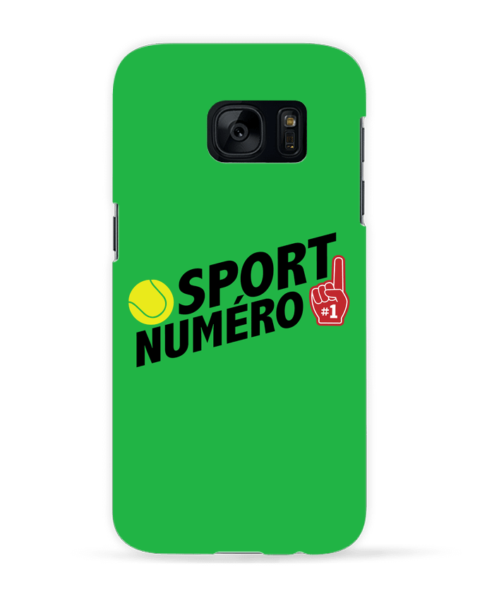 Case 3D Samsung Galaxy S7 Sport numéro 1 tennis by tunetoo